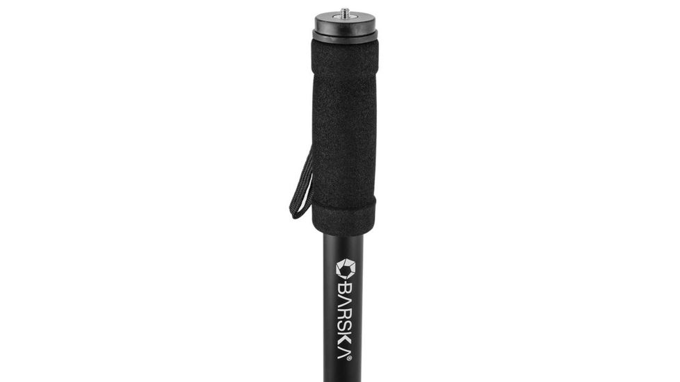 Barska Monopod w/ Carrying Case, Collapsible, Spiked Foot, Supports up to 23.5 lbs, Black, Length 21 in to 67 in AF12548