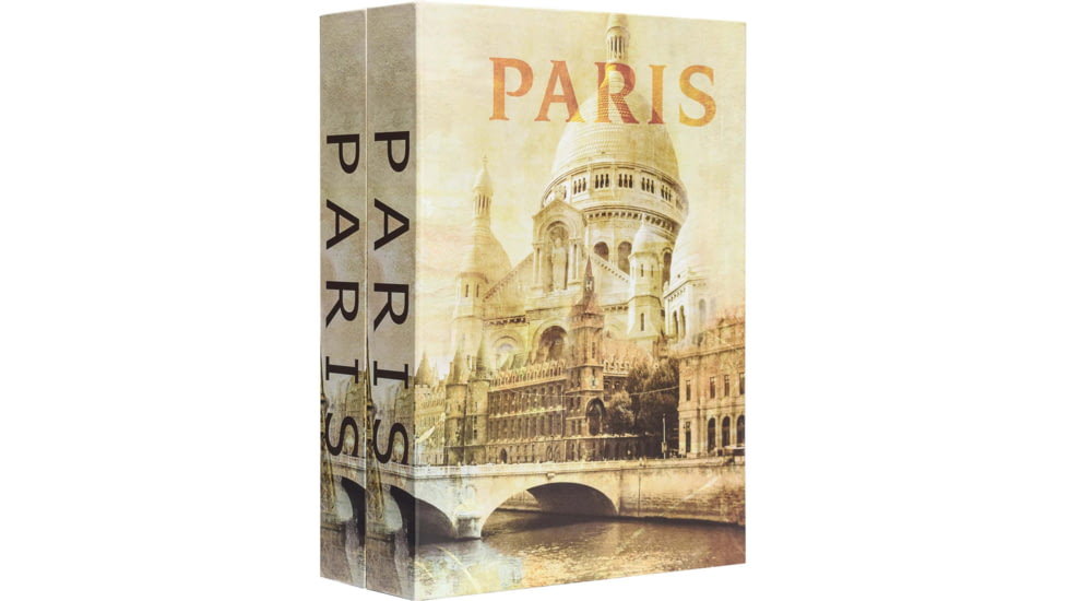 Barska Paris &amp; Paris Series Dual Book Lock Boxes with Key Lock, Multi, Medium, CB13058