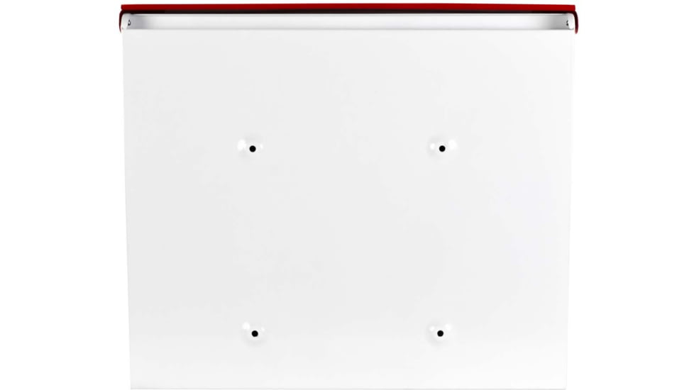 Barska Retro Locking Wall Mount Mailbox. 13in Width, Cream-Red, Small, CB13700