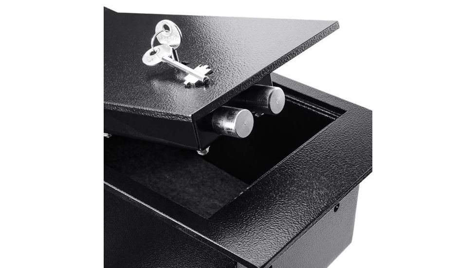 Barska Underground Floor Safe, 2 Point Deadbolt Locking System, Black, Outer Size 8 x 15 x 5 in AX12656