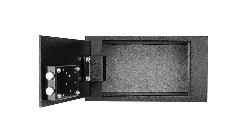 Barska Underground Floor Safe, 2 Point Deadbolt Locking System, Black, Outer Size 8 x 15 x 5 in AX12656