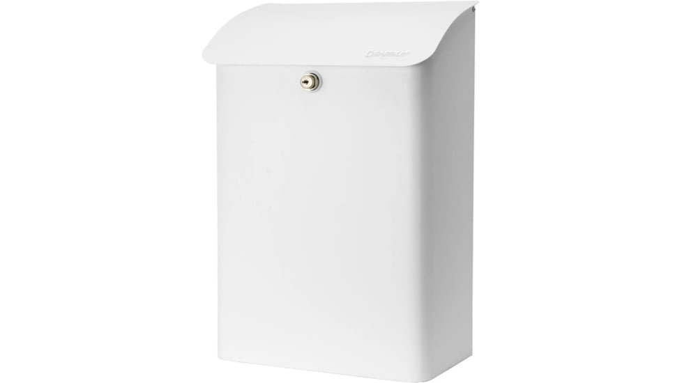Barska Wall-Mount Top Opening Mail Drop Box, White, Large, CB14074