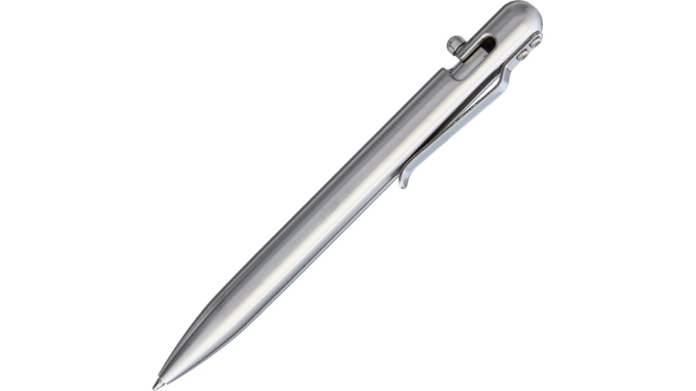 Bastion EDC Bolt Action Pen Stainless, 5.25 overall, PEN-BLTACN-STS
