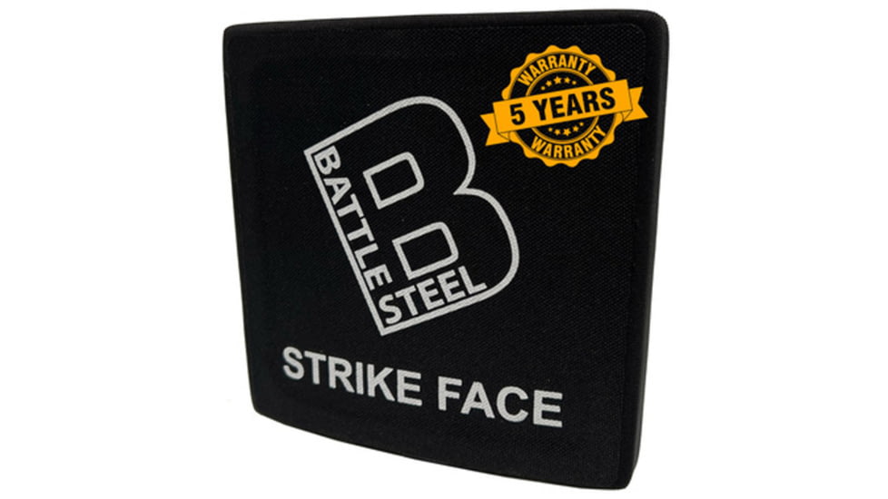 Battle Steel Level IV Ballistic Armor Plate, Side Plate, 6 x 6in, BS105013