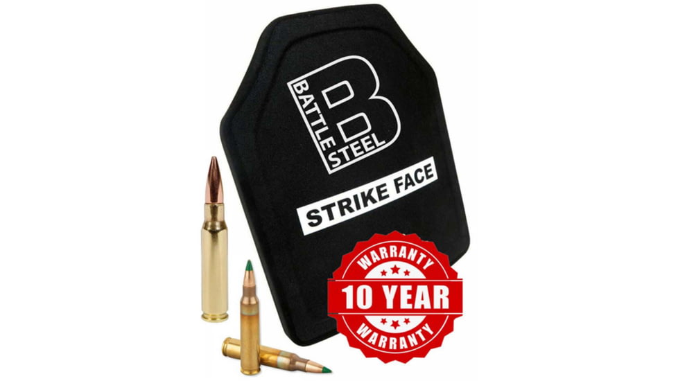 Battle Steel Special Threat Green Tip M855 Protection Ballistic Plate Level Iii+ - Shooters Cut - BS104012