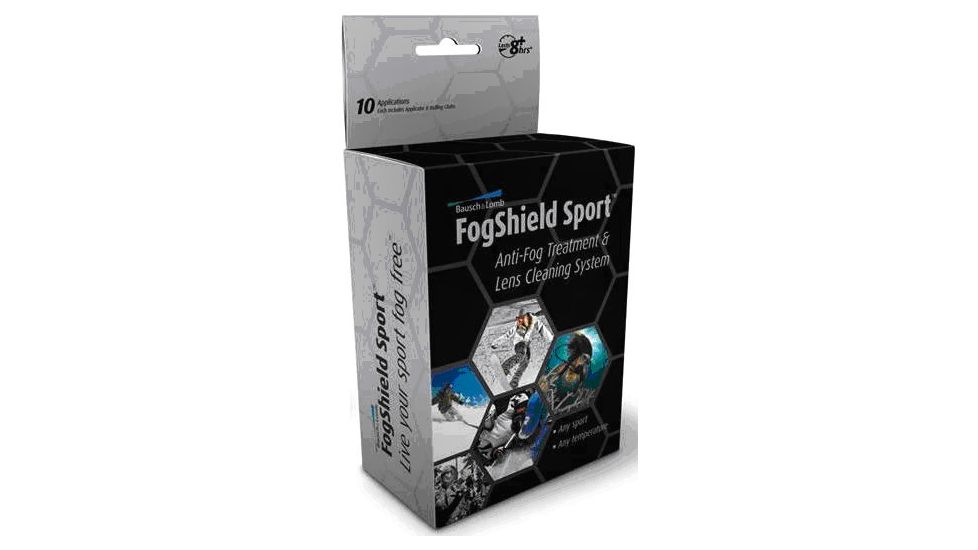 Bausch &amp; Lomb Fogshield Sport Anti-Fog Treatment &amp; Lens Cleaning System, 10-ct Carton