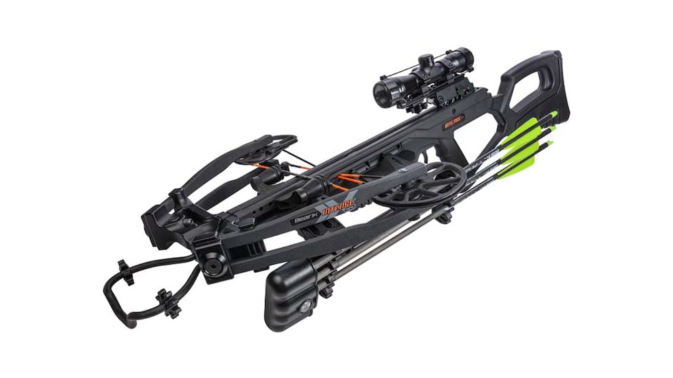 Bear Archery Bear Archery BearX Intense CD Crossbow Package with Scope Rope &amp; Arrows RH/LH - Black, AC02A2A1185