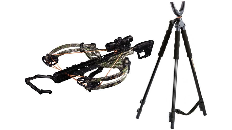 Bear X Torrix Crossbow Package, Realtree Xtra Green, A6TRXXG125 W/ Vanguard Quest Tripod