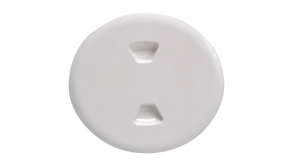 Beckson Marine 5" Twist-Out Deck Plate - White 46440
