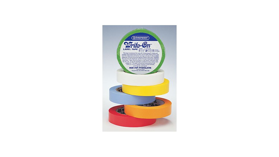 Bel-Art Write-On Label Tape, SCIENCEWARE F134630600 Tape Rolls With 7.6 Cm (3) Dia. Core