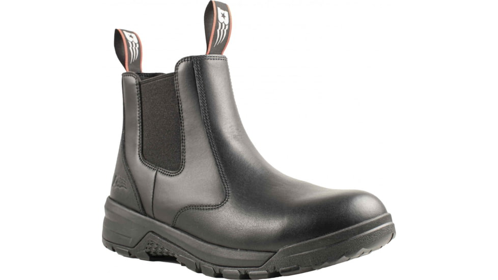 Belleville 6in Spear Point Composite Safety Toe Station Boots - Mens, Black, 8.5 US/Wide, BV911CT 085W