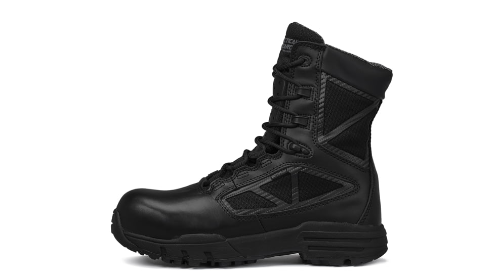 Belleville 8in Waterproof Side Zip Comp Toe Boot - Mens, Black, 11, Wide, TR998ZWPCT 110W