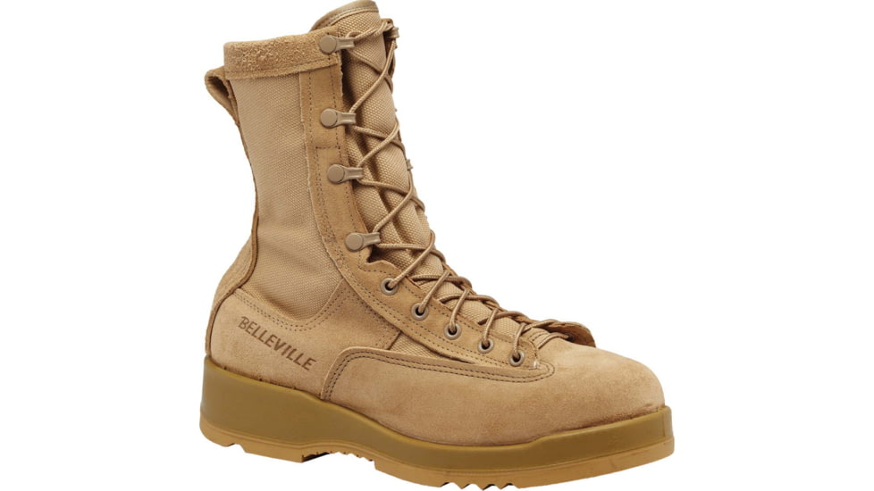Belleville Hot Weather Steel Toe Flight Boot - Mens, Desert Tan, 5.5, Wide, 330DESST 055W