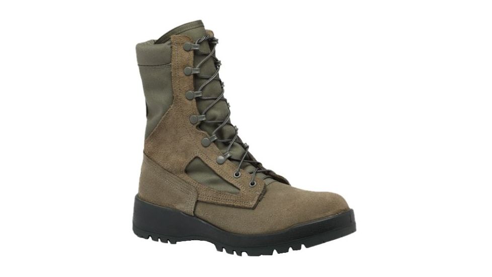 Belleville Mens Hot Weather Steel Toe Boot, Sage, 6, Wide 600ST 060W