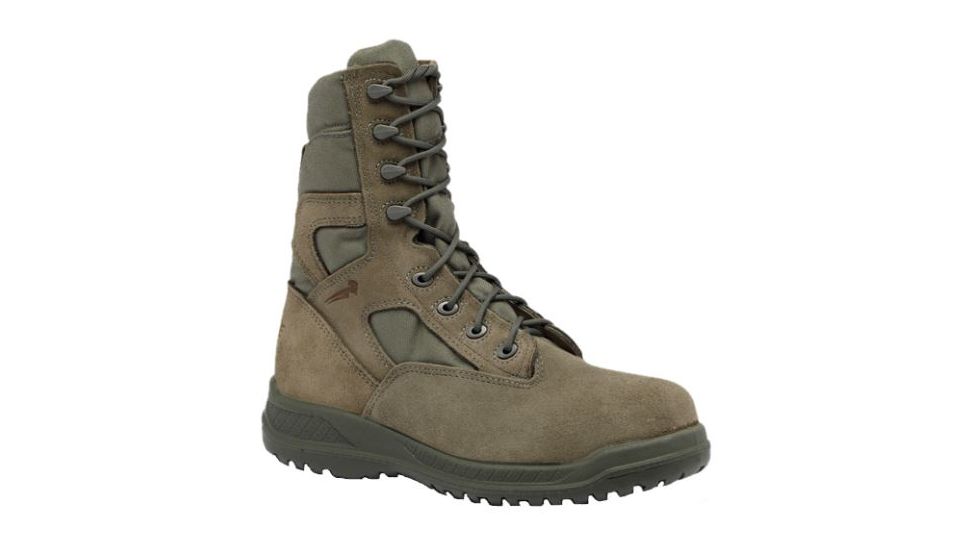 Belleville Mens Hot Weather Tactical Boot - Men's, 10 US, Regular, Steel Safety Toe, Sage, 610ST 100R