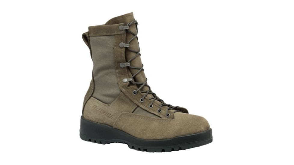 Belleville Mens Waterproof Steel Toe Flight Boot, Sage, 12.5, Regular 690ST 125R