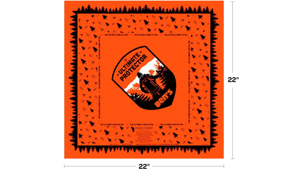Bens Bandana with Insect Shields, Orange, 0006-7222-1