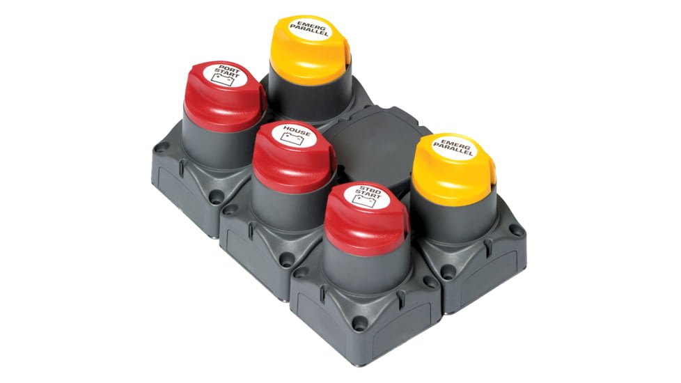 BEP Marine Battery Distribution Cluster f/Twin Outboard Engines w/Three Battery Banks w/Motorized VSR
