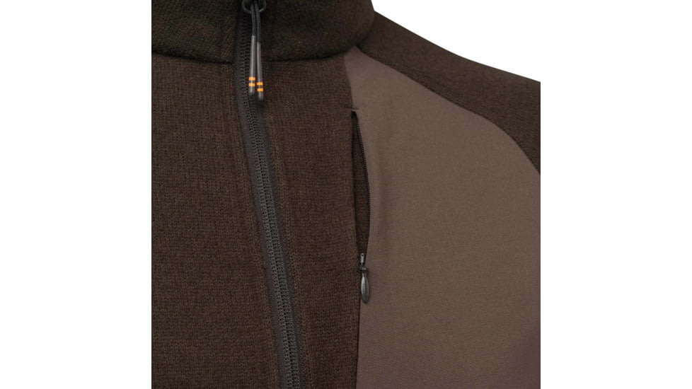 Beretta ABISKOHALF ZIP FLEECE BROWN BARK SM A36DC793