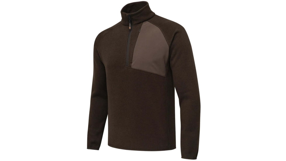 Beretta ABISKOHALF ZIP FLEECE BROWN BARK SM A36DC793