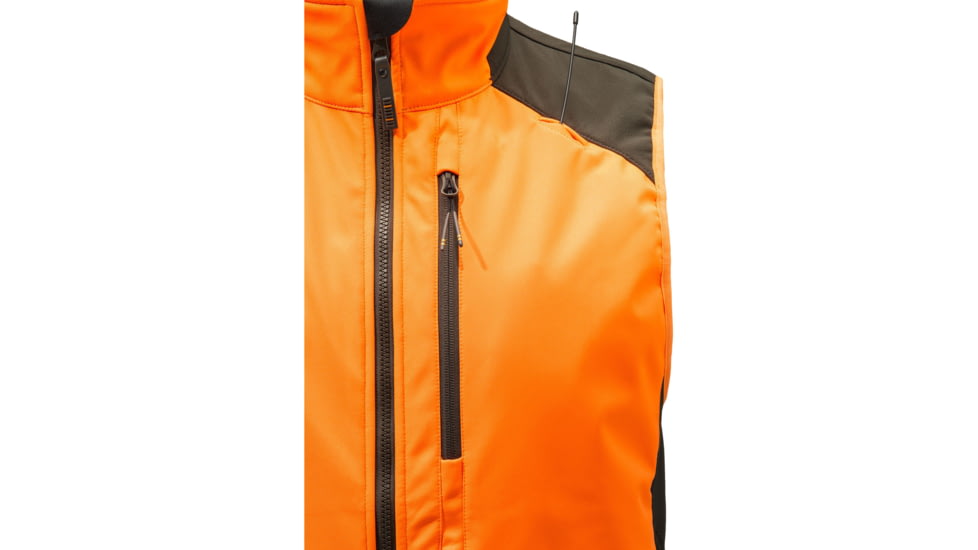 Beretta BUTTE SOFTSHELL VEST ORG/BROWN BARK LG 917BD38A
