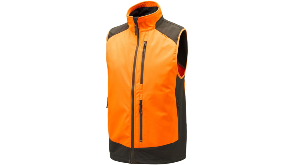 Beretta BUTTE SOFTSHELL VEST ORG/BROWN BARK LG 917BD38A