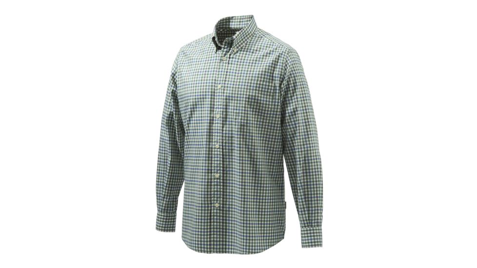 Beretta Classic Shirt, Light Beige Check, Extra Large, LU210T0707016CXL