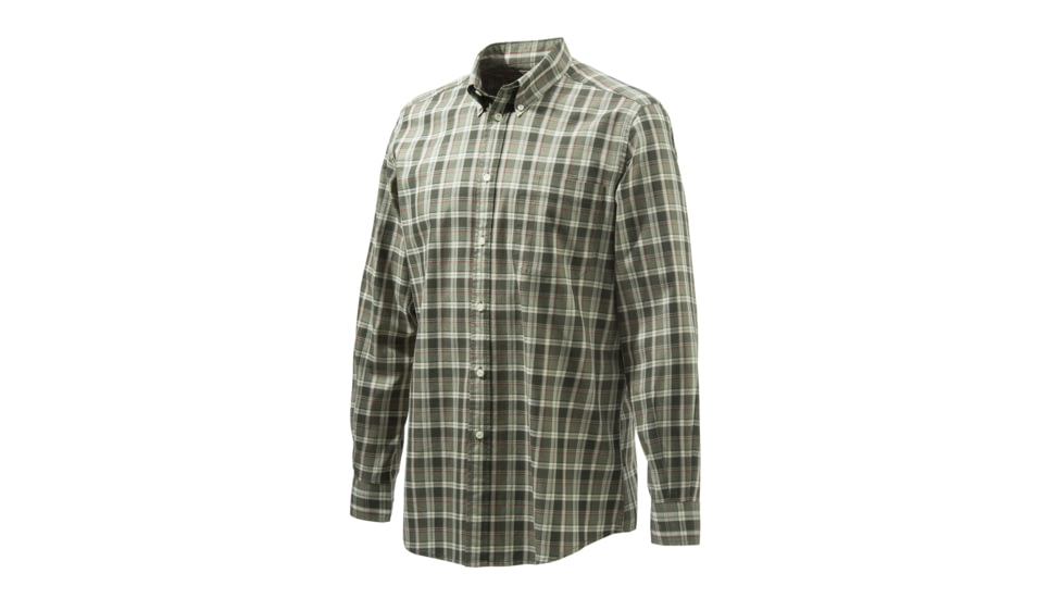 Beretta Classic Shirt, Light &amp; Dark Green Fancy, Small, LU210T0707071RS