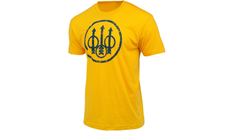 Beretta DISTRESSED TRIDENT T-SHIRT YELLOW 2XL CECE0BFE