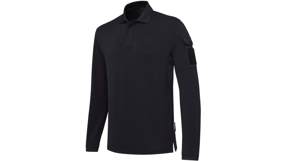 Beretta MILLER POLO LONG SLEEVE BLACK LARGE A1B06161