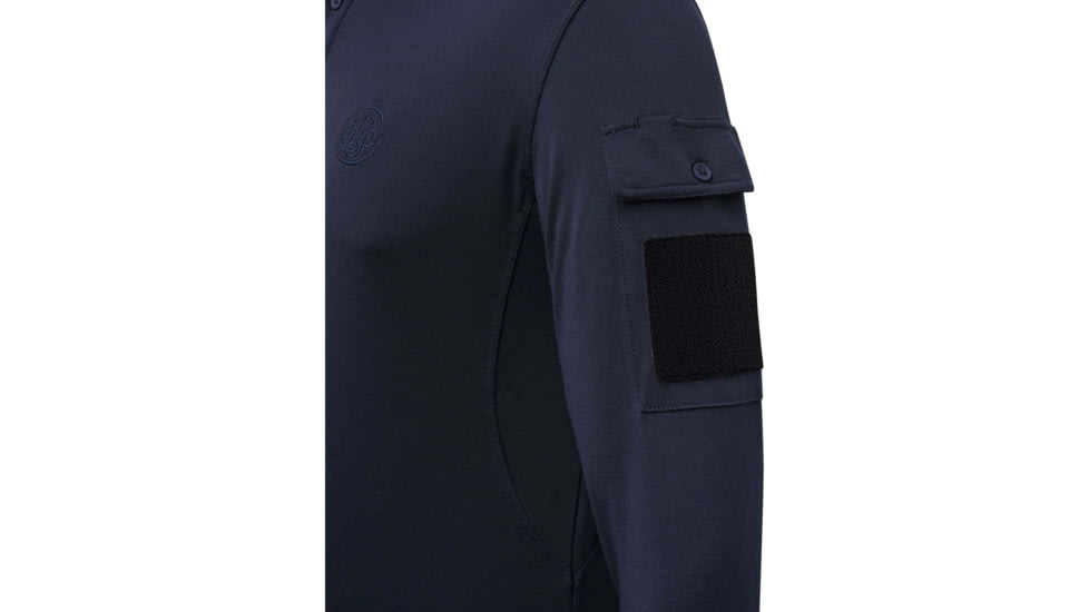 Beretta MILLER POLO LONG SLEEVE BLUE LARGE BC4504B2