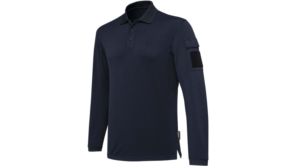 Beretta MILLER POLO LONG SLEEVE BLUE LARGE BC4504B2