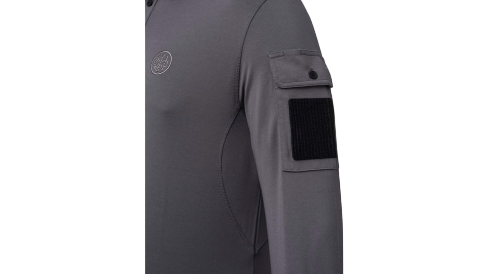 Beretta MILLER POLO LONG SLEEVE SMOKED PEARL 3X-LARGE 19ADA964