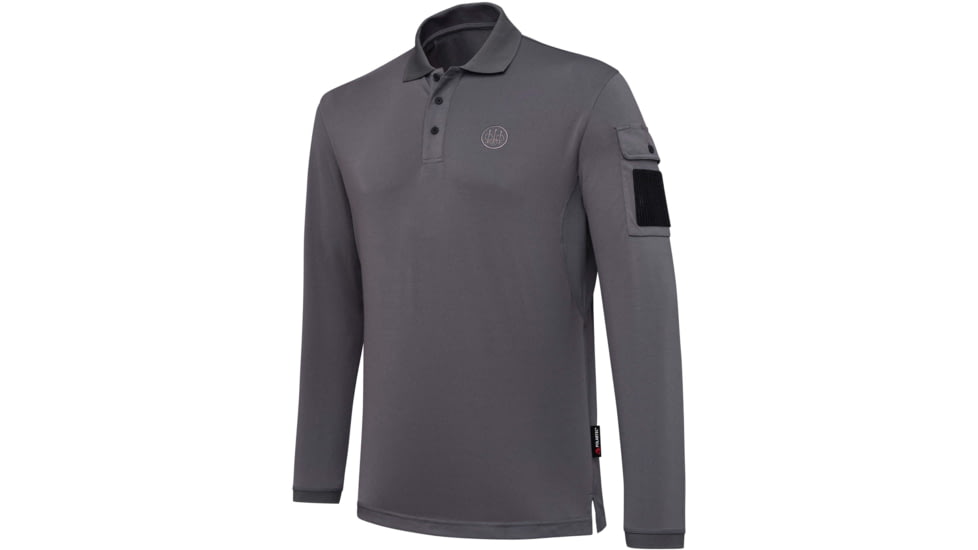 Beretta MILLER POLO LONG SLEEVE SMOKED PEARL 3X-LARGE 19ADA964