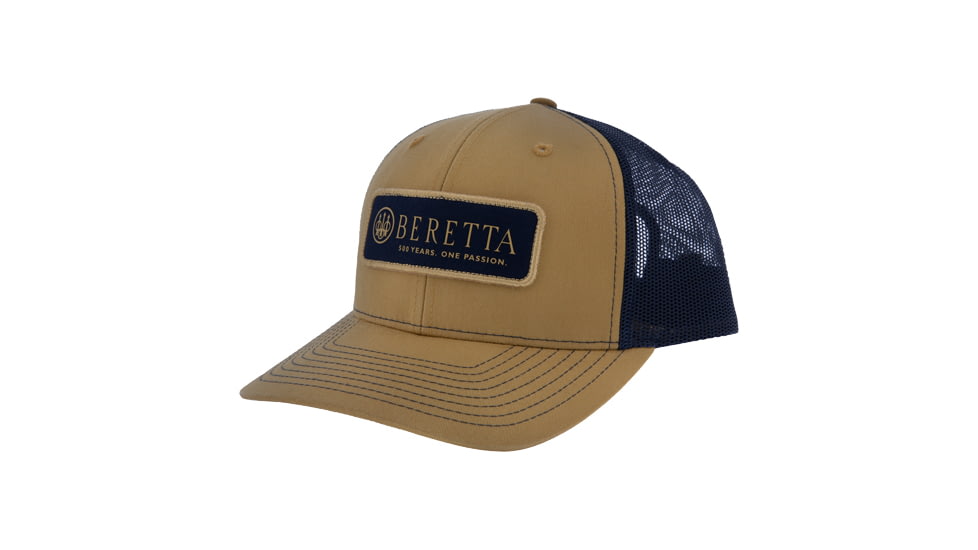 Beretta Heritage 112 Trucker Hat - Men's, Biscuit/Navy, BC025T1675014SUNI