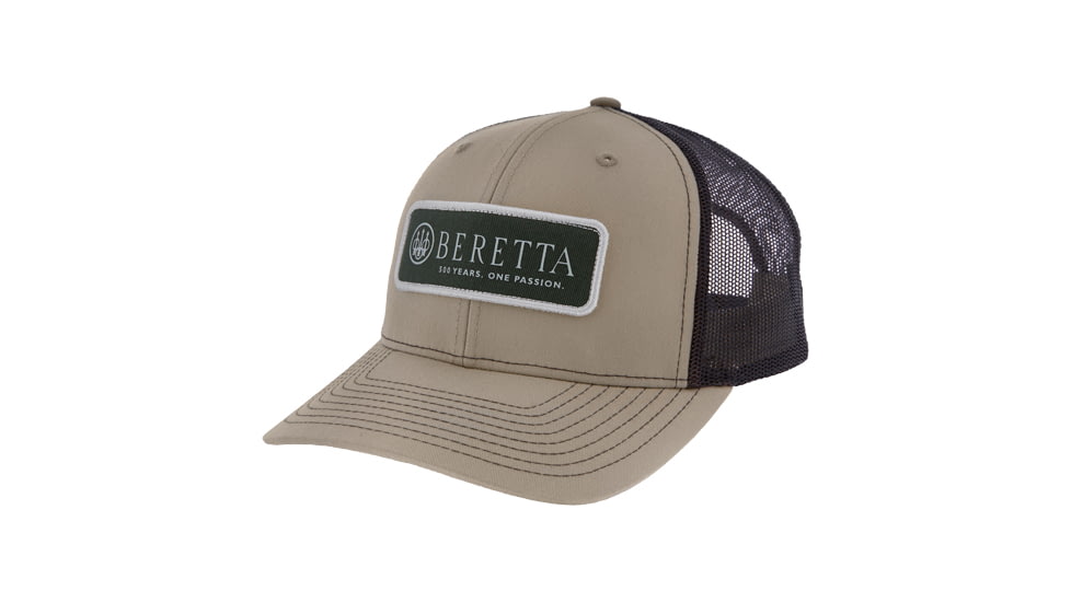 Beretta Heritage 112 Trucker Hat - Men's, Khaki/Coffee, BC025T1675012UUNI