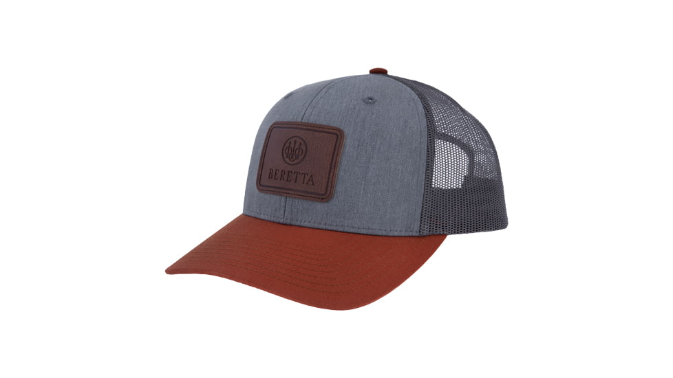 Beretta OUA 112 Patch Trucker Hat - Men's, Charcoal/Gray, BC028T1675092BUNI