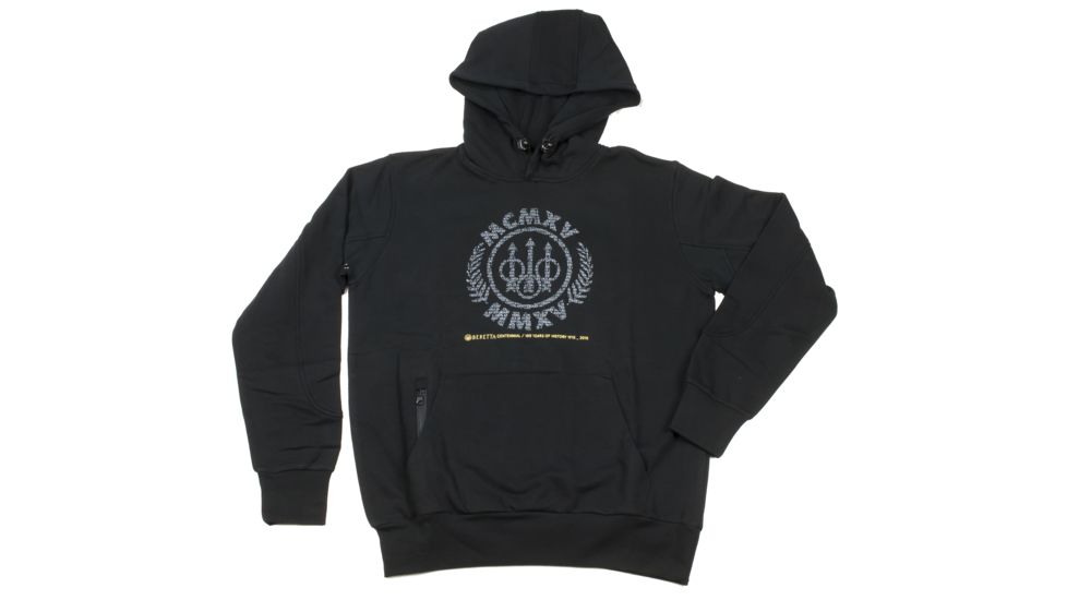 Beretta Centennial Hoodie Sweatshirt,Black,Large FU141T09910999L
