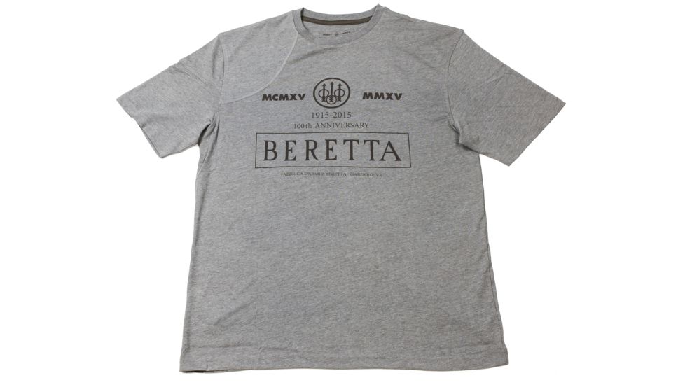 Beretta Centennial T-Shirt,Grey Melange, TS431T09620915