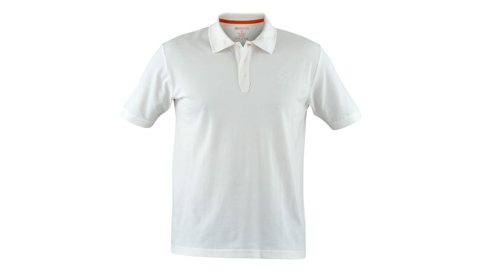 Beretta Corporate Signature Polo Shirt,White,2XL MP0272070100XXL