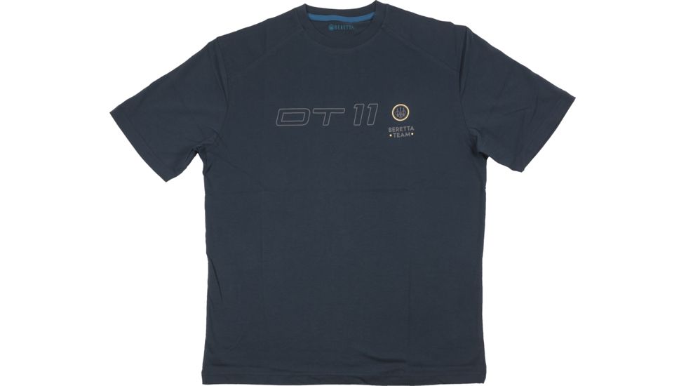Beretta DT11 T-Shirt, Unisex, Blue Total Eclipse, L, TS011072380504L