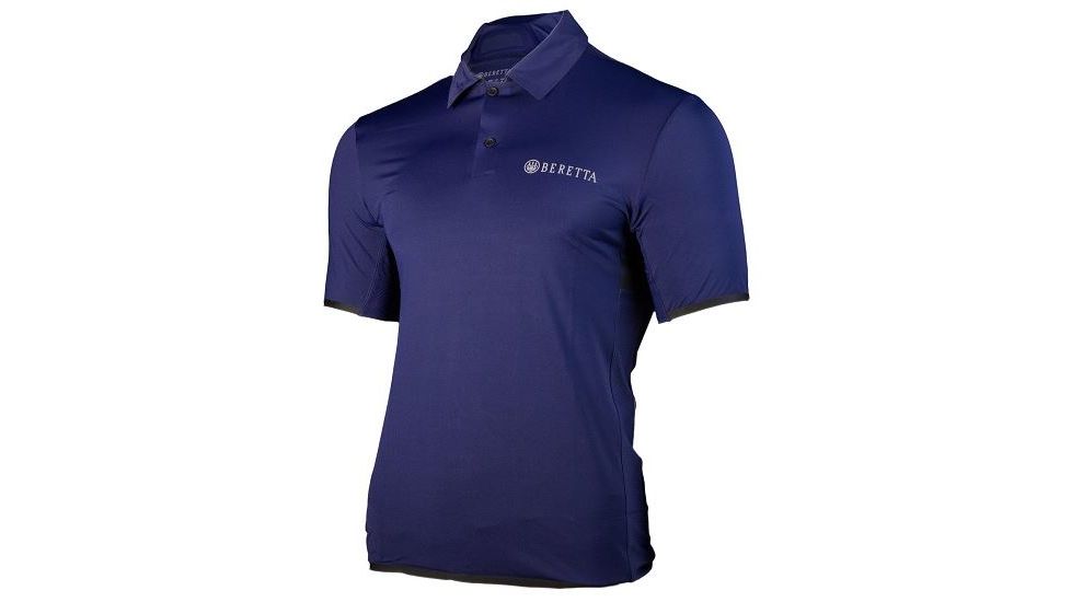 Beretta Hi-Tech Performance Polo Shirt,Blue Navy,Large MT012T10850530L