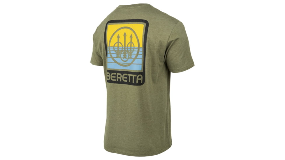 Beretta HorizonT-Shirt - Mens, Short Sleeve, Heather Mil Green, 3XL, TS224T189007AUXXXL