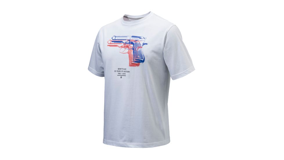 Beretta Icon M9 T-Shirt,White,Medium TS451T09620100M