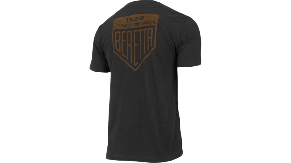 Beretta Legacy T-Shirt - Mens, Short Sleeve, Heather Charcoal, Small, TS218T1890089US