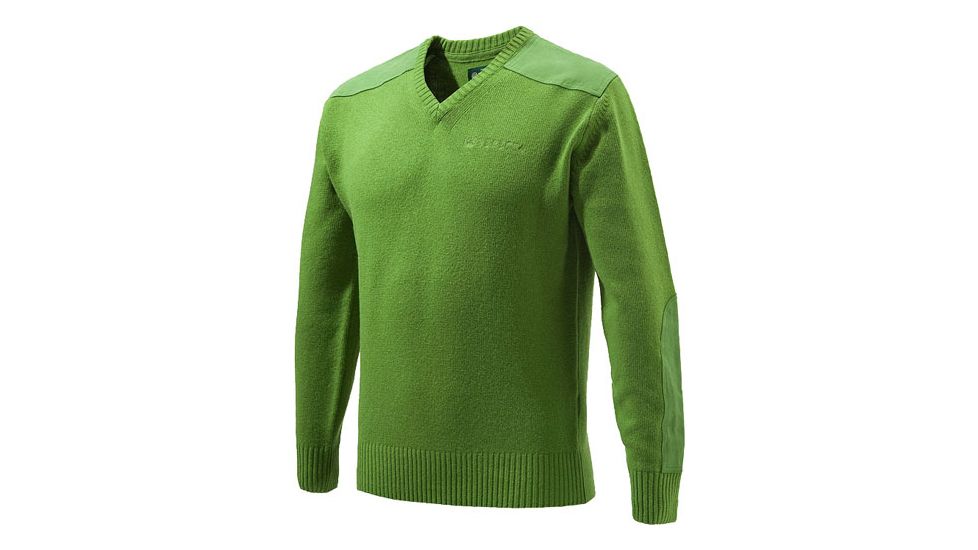 Beretta Men's Classic V-neck Sweater Light Green Large