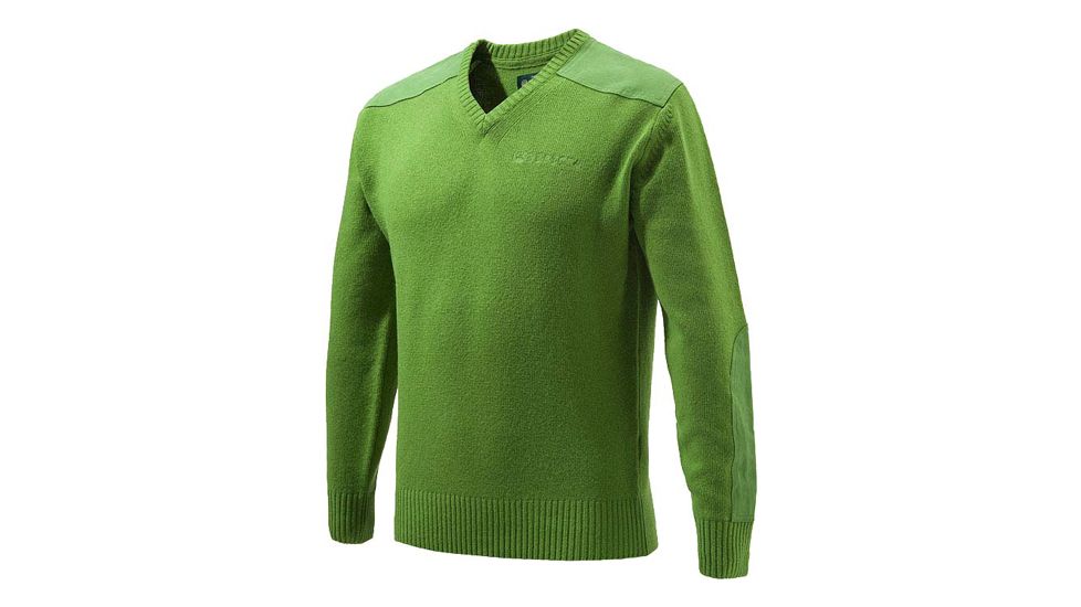 Beretta Men's Classic V-neck Sweater Light Green Small