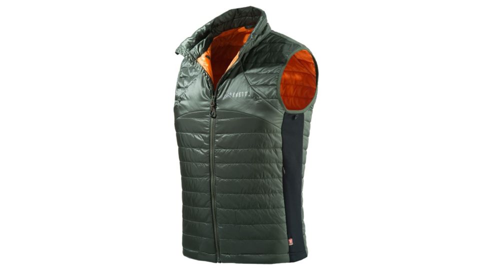 Beretta Mens BIS Track Vest,Green/Orange,L GU671T0653077WL
