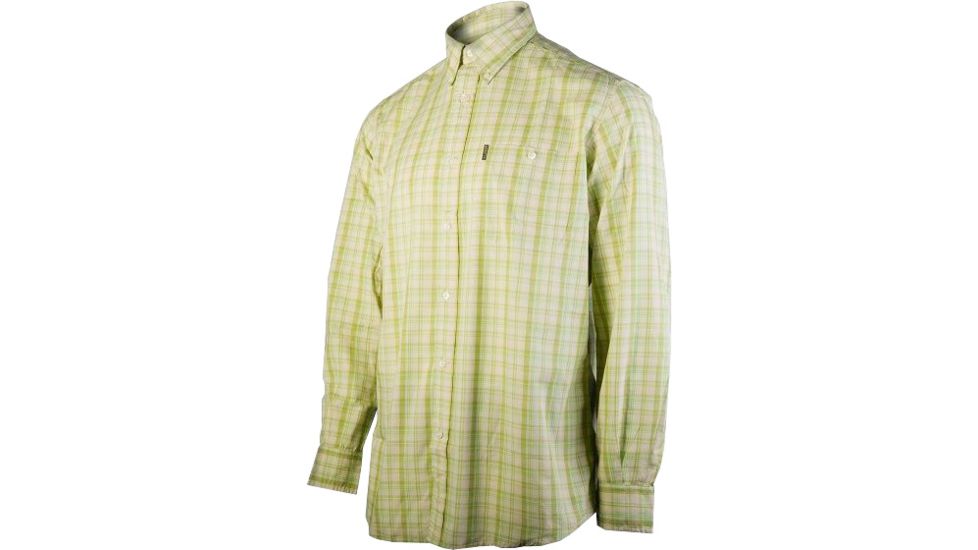 Beretta Mens Classic Button-Down Long Sleeve Plaid Shirt,Beige Check,Large LU450T1071018AL