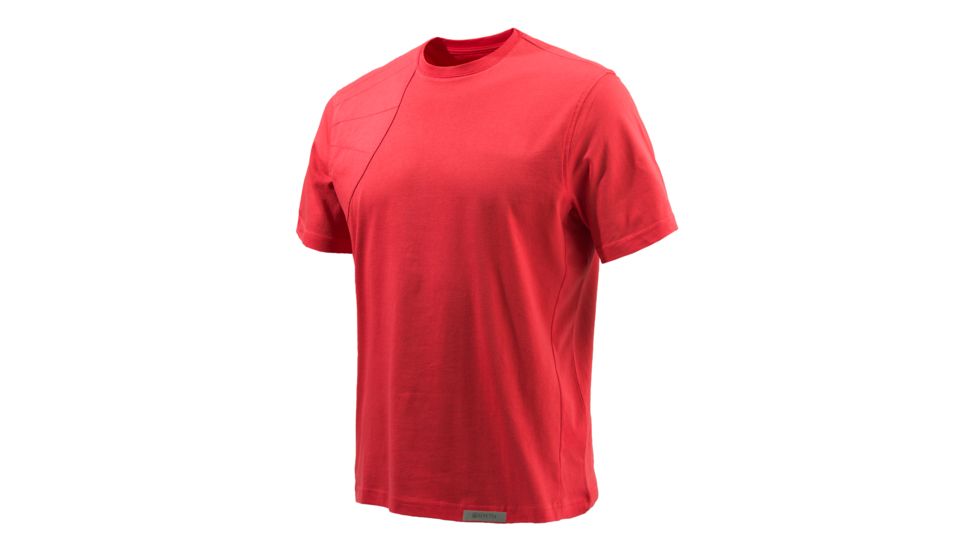 Beretta Mens Corporate Patch T-Shirt, Men's, Red, 3XL, TS042072380337XXXL